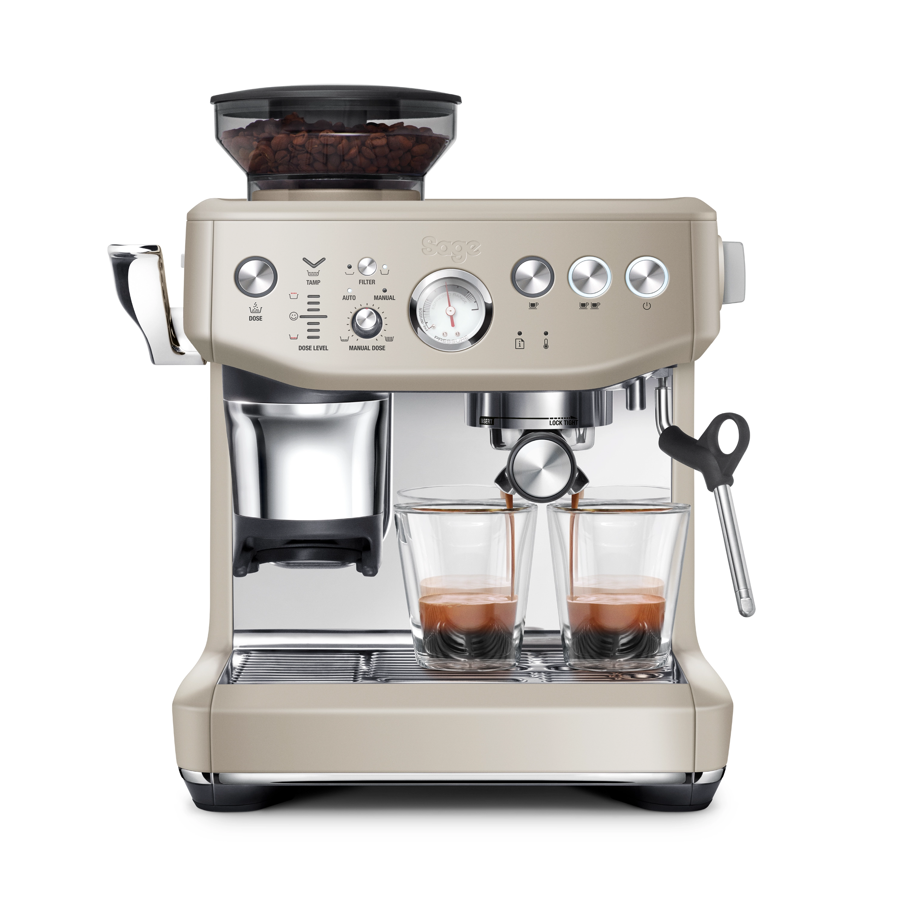 фото Ріжкова кавоварка еспресо Sage Impress Express SES876ALM