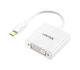 Unitek V1429A01 USB-C na DVI 1080P@60Hz, Biały, 15cm