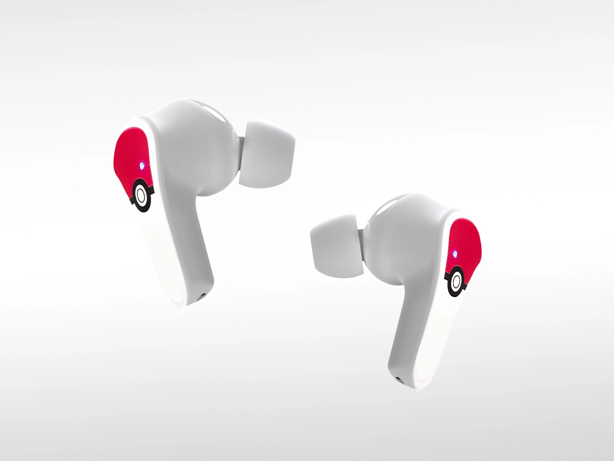 Słuchawki bezprzewodowe OTL Technologies Pokémon Poké Ball TWS Earphones Dla Dzieci Dokanałowe Bluetooth 5.3 Biało-czerwony