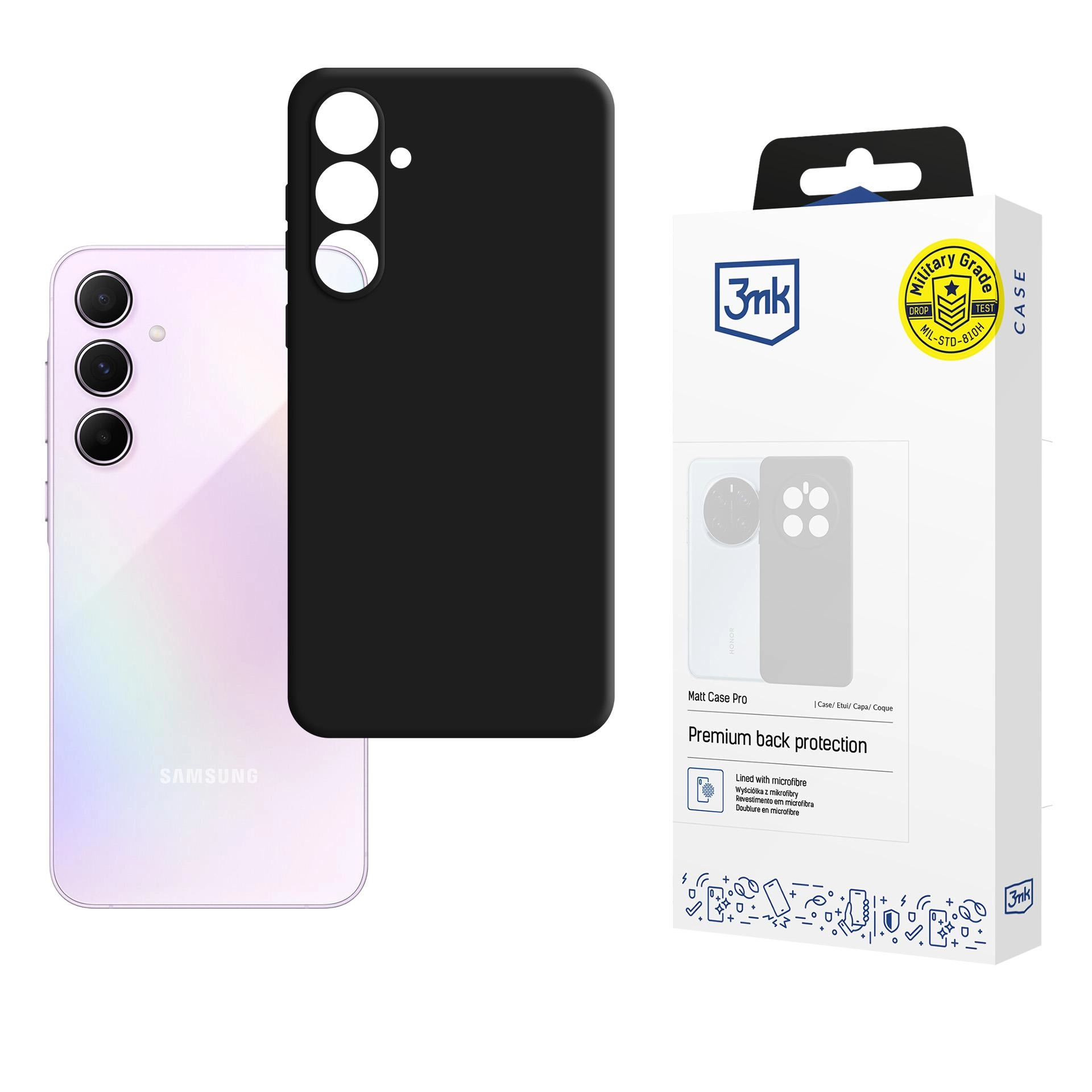 Etui 3mk Matt Case Pro do Galaxy A56 5G Czarny