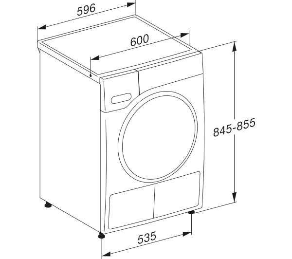 Miele TWH780WP Funkcje AI EcoSpeed 64,3cm 9 kg Zdalne sterowanie - TRZECI -55%, ALBO 5-TY ZA 1ZŁ - Kup na Raty - RRSO 0%