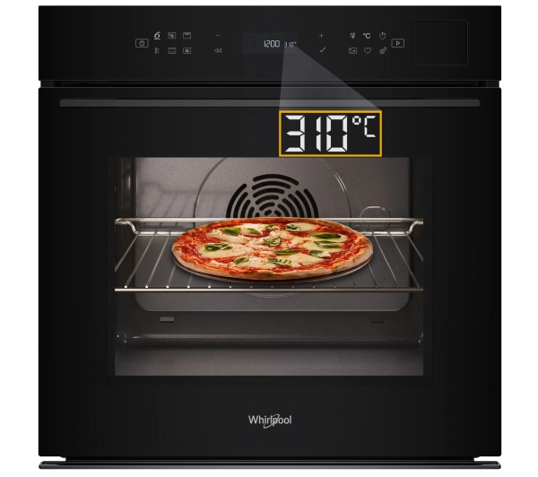 Piekarniki do zabudowy - Whirlpool WOI7A8FHT2SBA Pizza 310C Termoobieg Termosonda AirFry Czarny