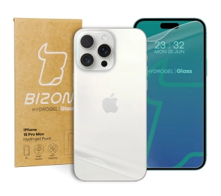 Bizon na tył i przód Hydrogel Pack do iPhone 15 Pro Max