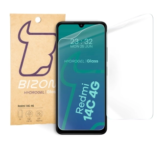 Folia hydrożelowa Bizon na ekran Hydrogel Front do Xiaomi Redmi 14C 4G/POCO C75 2 sztuki