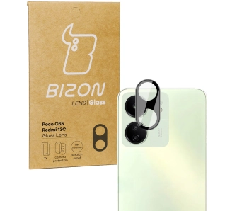Szkło ochronne Bizon na aparat Lens do Redmi 13C/Poco C65 2 sztuki
