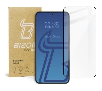 Szkło hartowane Bizon pełne Edge 2 do Galaxy S23
