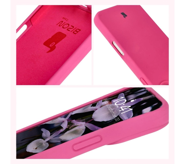 Bizon Silikonowe Soft do iPhone 16 Fuksja