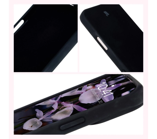 Bizon Silikonowe Soft do iPhone 16 Czarny
