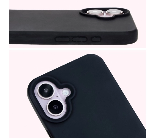 Bizon Silikonowe Soft do iPhone 16 Czarny