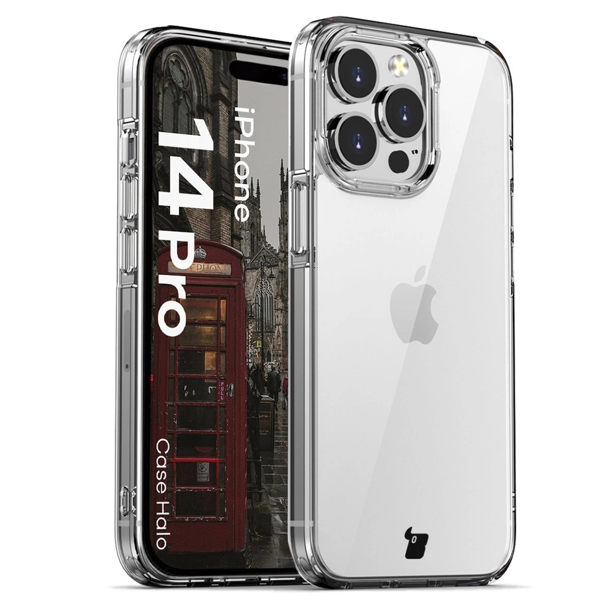 Etui Bizon Halo do iPhone 14 Pro Przezroczyste