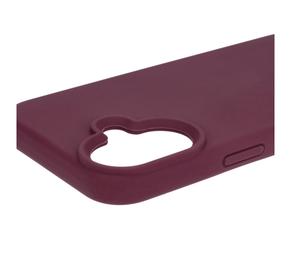 Bizon Silikonowe Soft do iPhone 16 Ciemno-fioletowy