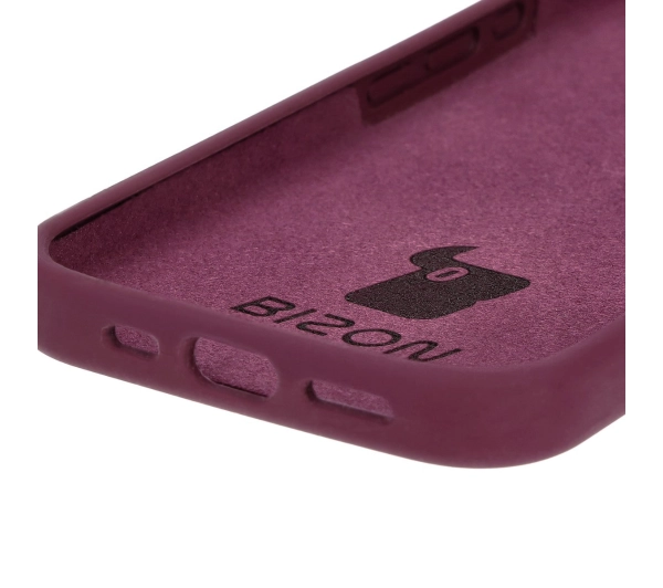 Bizon Silikonowe Soft do iPhone 16 Ciemno-fioletowy