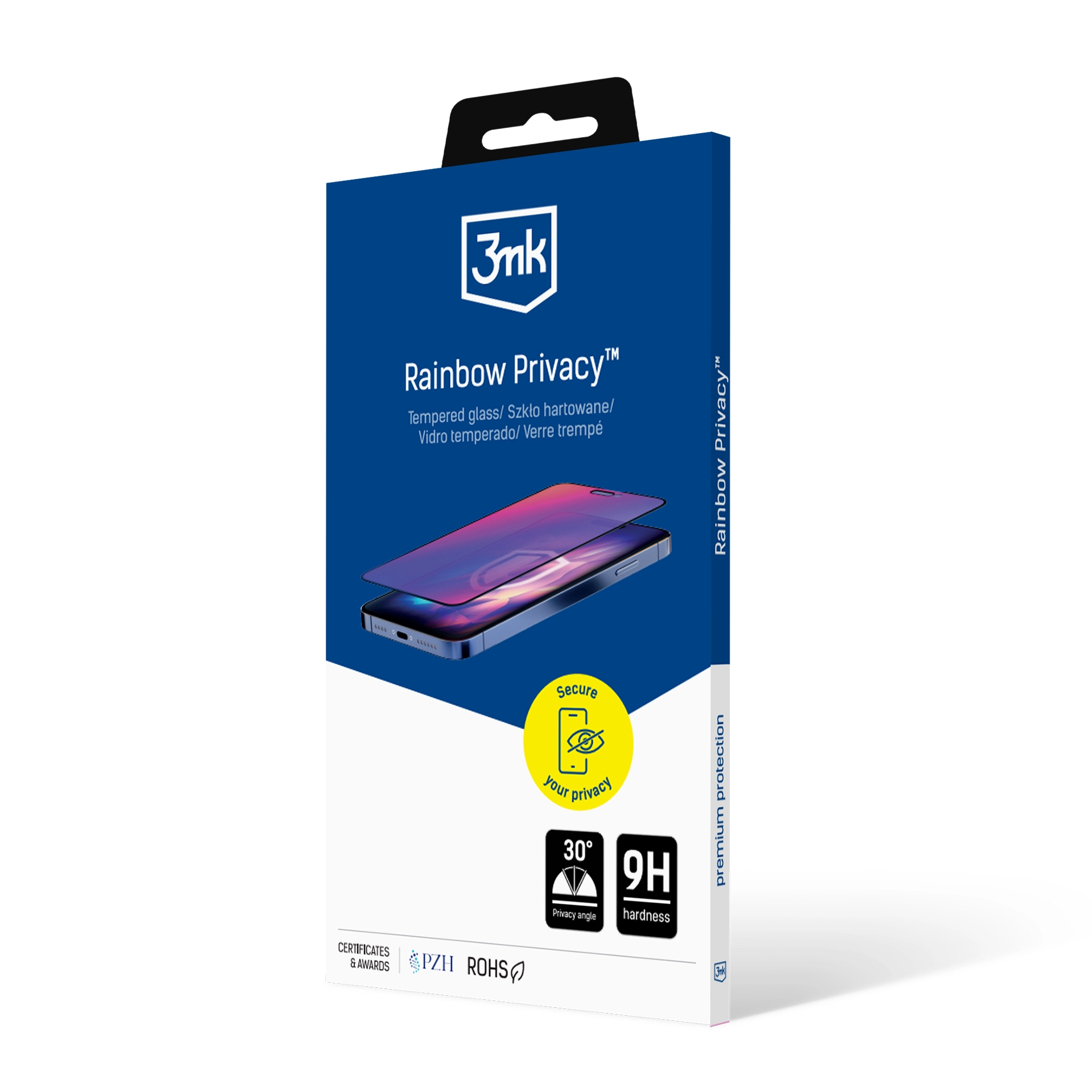 Szkło hartowane 3mk Rainbow Privacy do iPhone 16e
