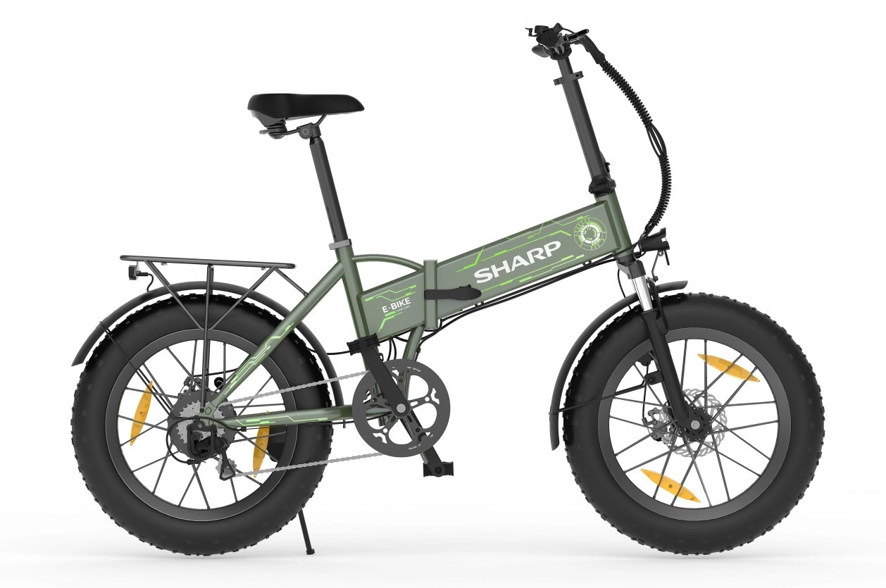 Rower elektryczny Sharp BK-FS08E-GG Zielony