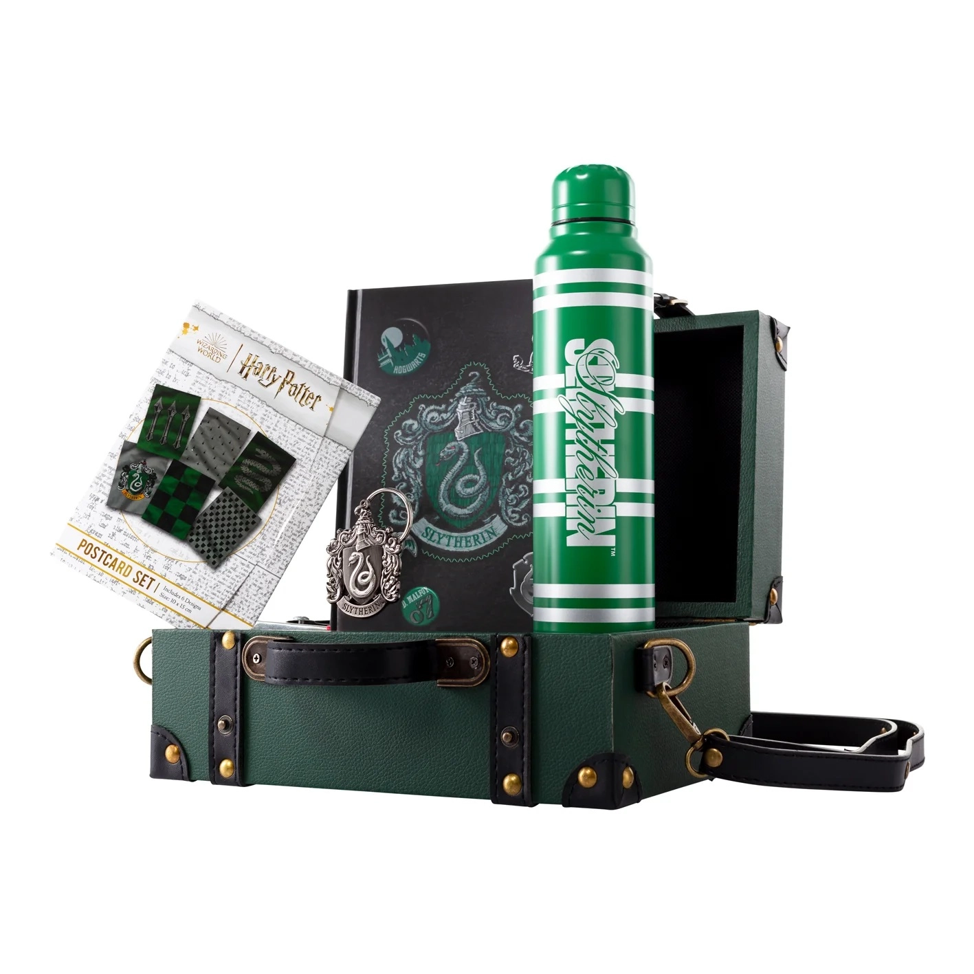 Zestaw prezentowy Pyramid Harry Potter Slytherin Crest Walizka Premium Zielony