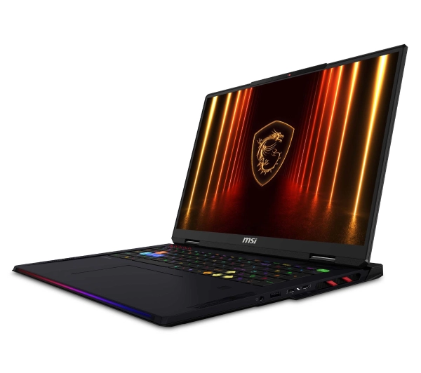 MSI Raider 18 HX AI A2XWJG-221PL 18" 120Hz Ultra 9 285HX 64GB RAM 4TB Dysk SSD RTX5090 DLSS4 Win11 Pro Czarny Funkcje AI - Kup na Raty - RRSO 0%