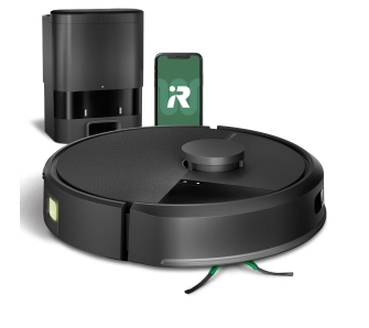 Robot sprzątający iRobot Roomba 105 Combo Funkcja mopowania Stacja oczyszczająca Tworzenie mapy pomieszczenia 59dB Czarny