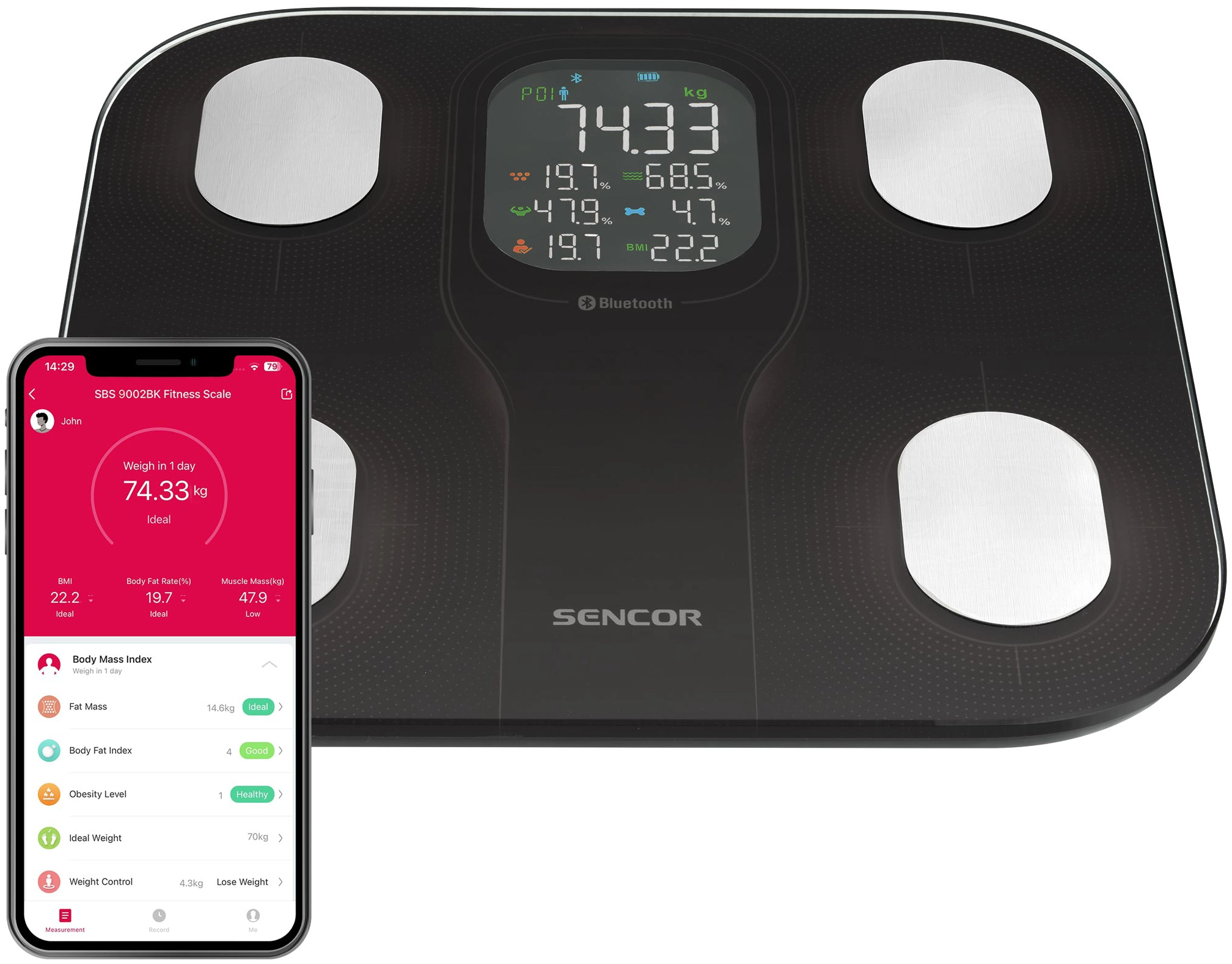 Waga Sencor SBS 9002BK 180kg