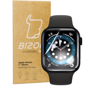 Folia hydrożelowa Bizon na ekran do Apple Watch 45mm 2 sztuki