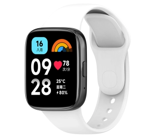 Bizon Strap Watch Dots do Xiaomi Redmi Watch 3 Active Biały