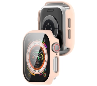 Bizon ze szkłem do Apple Watch 10 42mm Różowy