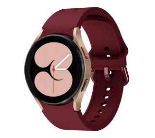 Bizon Strap Watch Silicone do Galaxy Watch 20mm Burgundowy