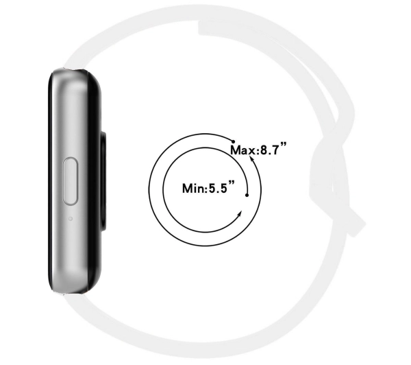 Bizon Strap Watch Silicone do Galaxy Fit 3 Biały