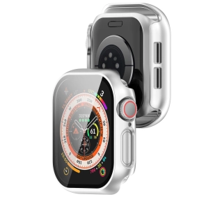 Bizon ze szkłem do Apple Watch 10 46mm Srebrny