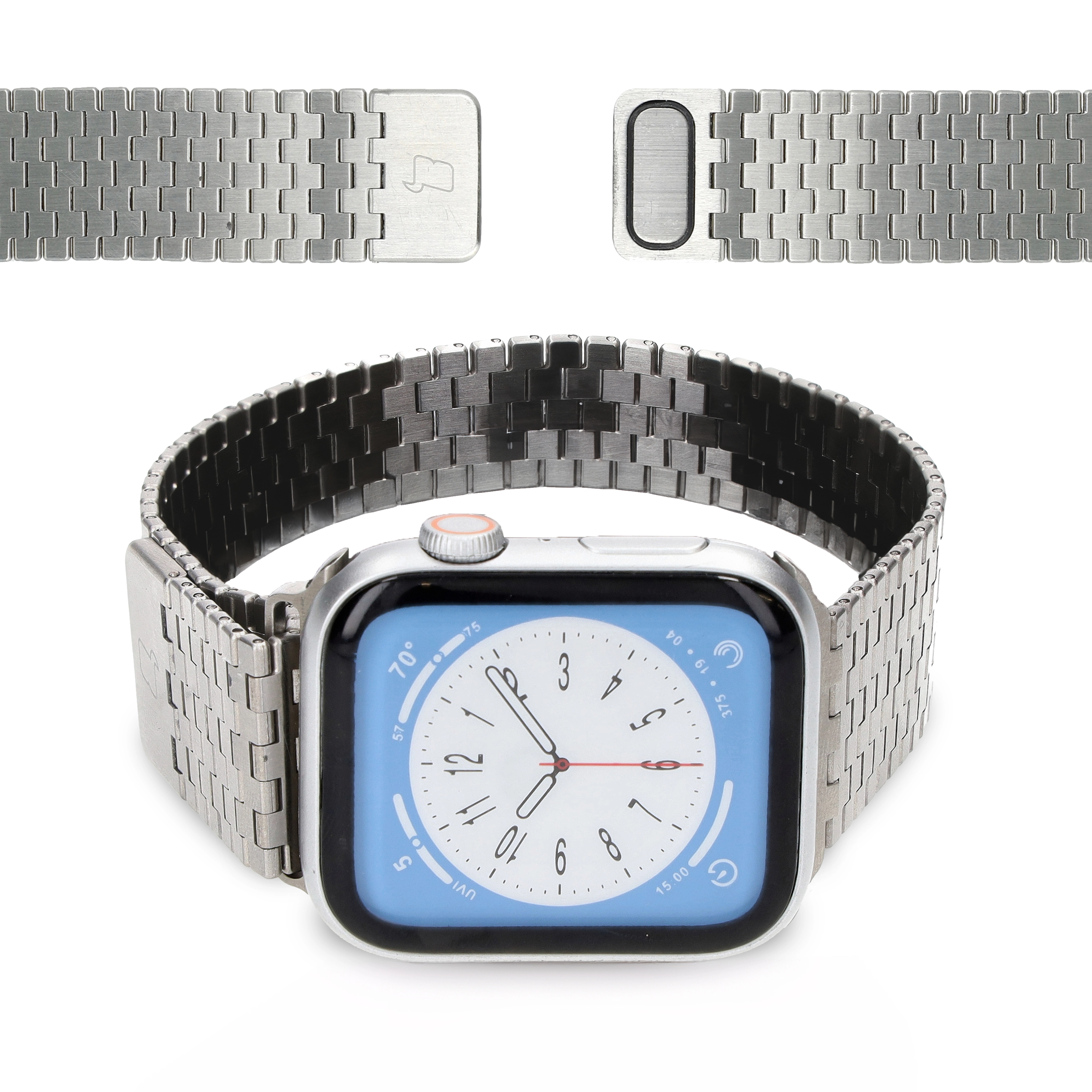 Bizon ze stali nierdzewnej Titanium do Apple Watch 44/45/46/49mm ...