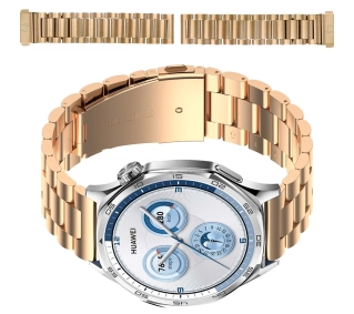 Bizon ze stali nierdzewnej Aura QuickRelease 22mm Różowo-złoty