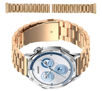 Bransoleta Bizon ze stali nierdzewnej Aura QuickRelease 22mm Różowo-złoty