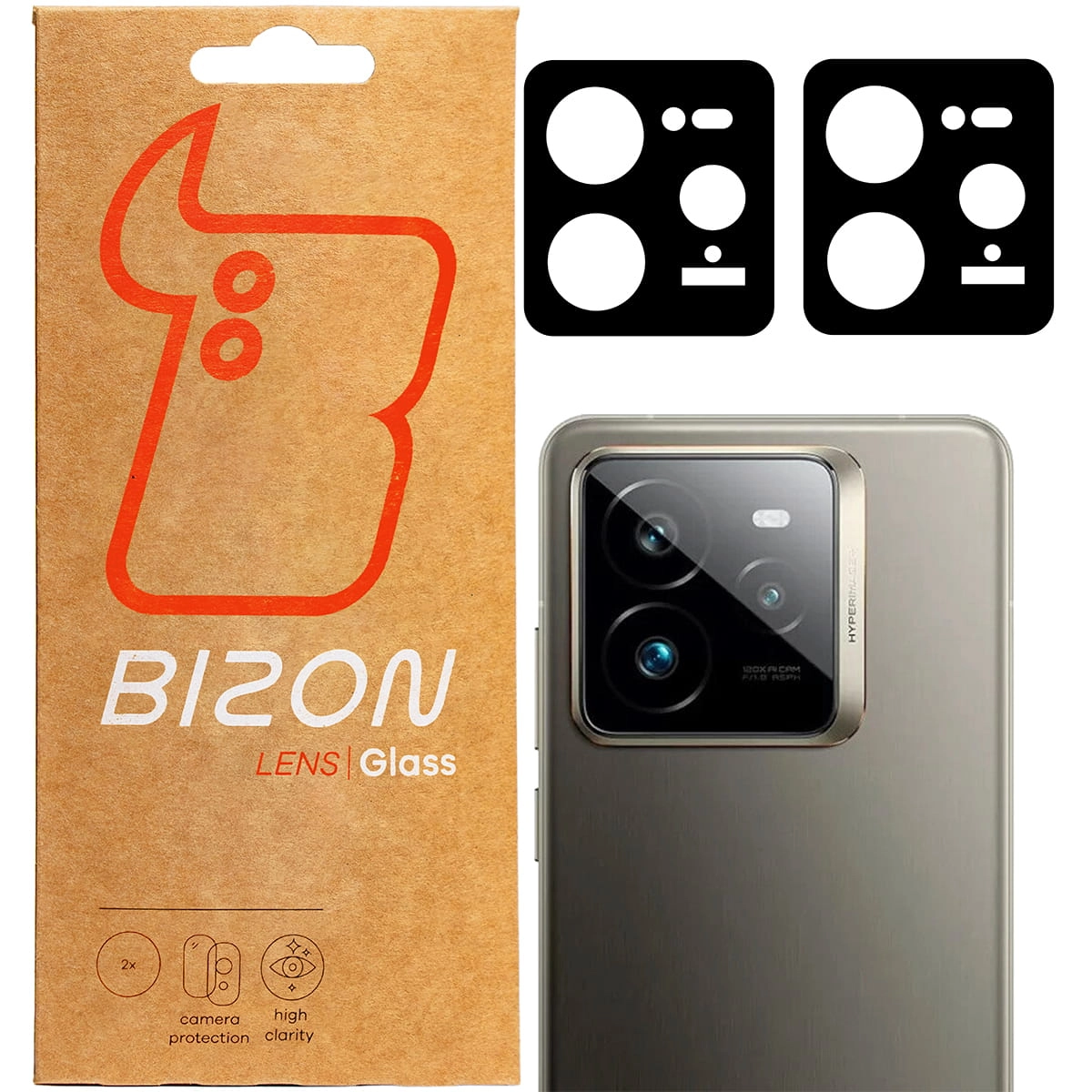 Szkło ochronne Bizon na aparat Lens do Realme GT 7 Pro 2sztuki