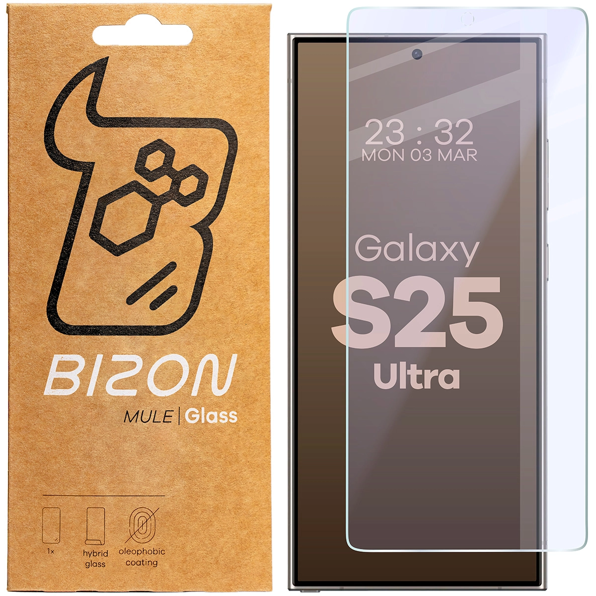 Szkło hybrydowe Bizon elastyczne Mule do Galaxy S25 Ultra