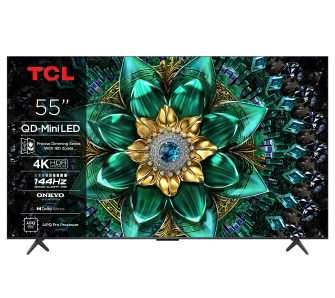 Telewizor TCL 55Q6C 55" QD-Mini LED 4K 144Hz Google TV Dolby Vision IQ Dolby Atmos HDMI 2.1 DVB-T2