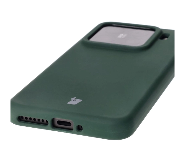 Bizon Silikonowe Soft do Xiaomi 15 Ciemnozielony