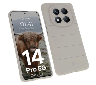 Etui Bizon Tur do Xiaomi Redmi Note 14 Pro 5G / Poco X7 Jasnoszary