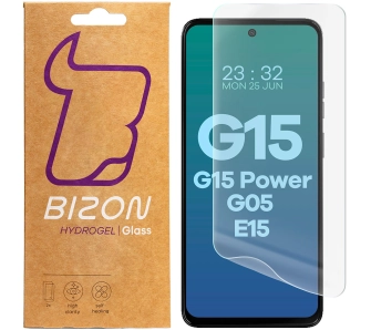 Folia hydrożelowa Bizon na ekran Hydrogel Front do Motorola Moto G15/G15 Power/G05/E15 2 sztuki