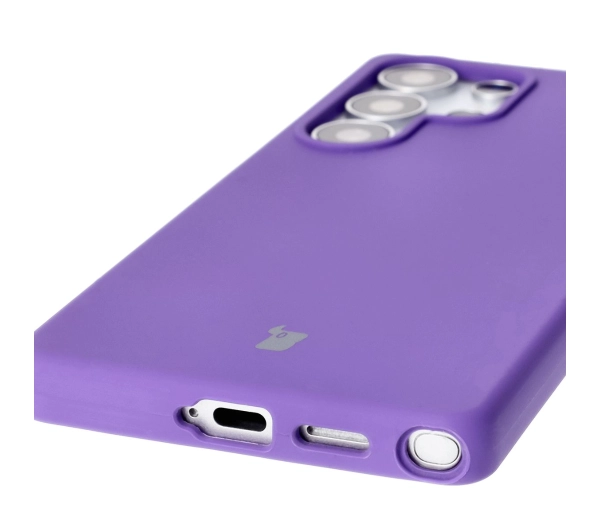 Bizon Silikonowe Soft do Galaxy S25 Ultra Fioletowy