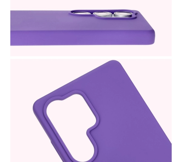 Bizon Silikonowe Soft do Galaxy S25 Ultra Fioletowy