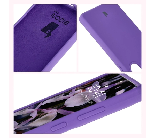 Bizon Silikonowe Soft do Galaxy S25 Ultra Fioletowy