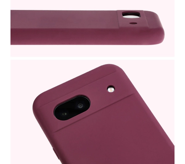 Bizon Silikonowe Soft do Google Pixel 8a Ciemno-fioletowy