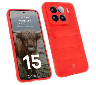 Etui Bizon Tur do Xiaomi 15 Czerwony