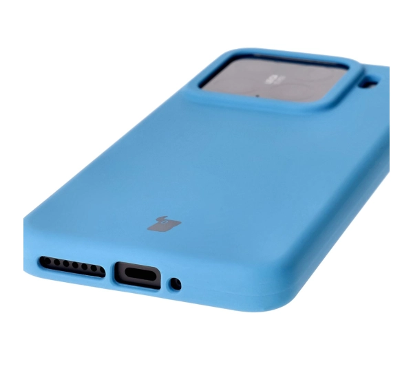 Bizon Silikonowe Soft do Xiaomi 15 Niebieski
