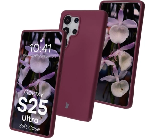 Bizon Silikonowe Soft do Galaxy S25 Ultra Ciemno-fioletowy