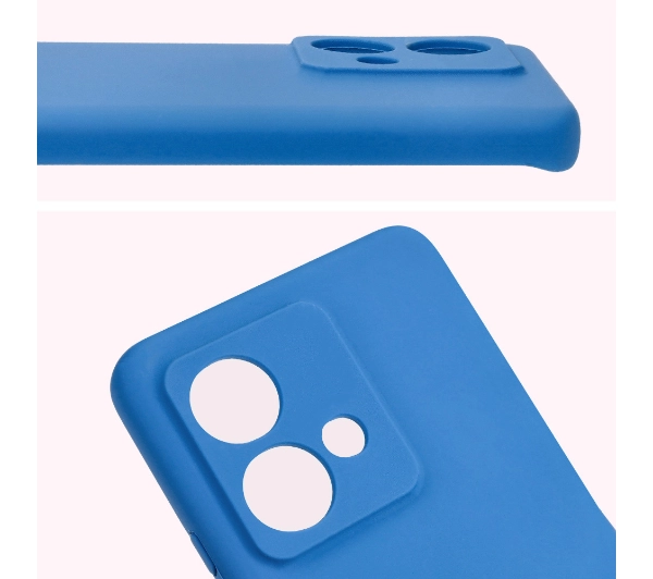 Bizon Silikonowe Soft do Motorola Edge 40 Neo Niebieski