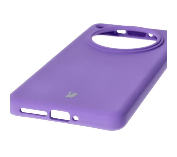 Bizon Silikonowe Soft do Oppo Find X8 Pro Fioletowy