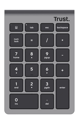 Klawiatura nożycowa Trust Xalas Wireless Srebrny