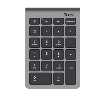 Klawiatura nożycowa Trust Xalas Wireless Srebrny