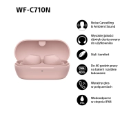 Słuchawki bezprzewodowe Sony WF-C710N ANC Dokanałowe