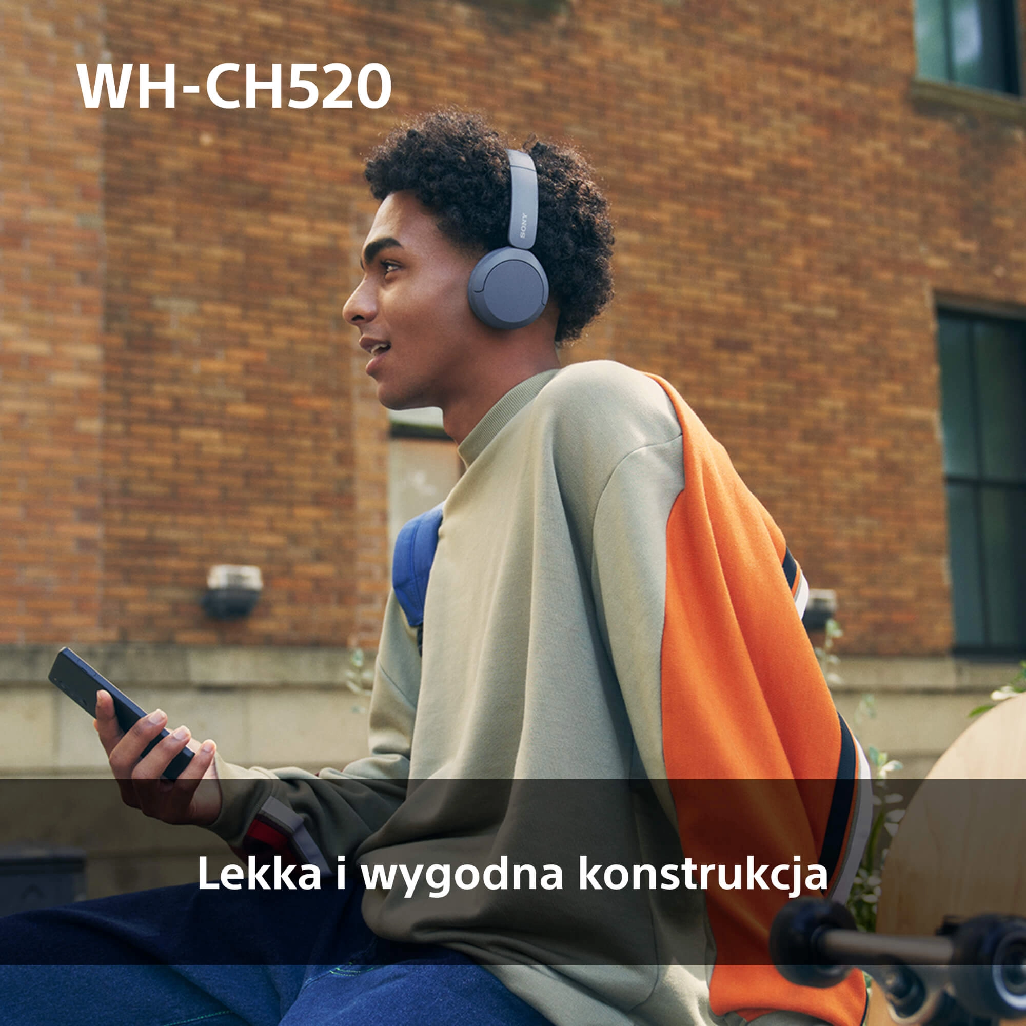фото Навушники з мікрофоном Sony WH-CH520 Yellow